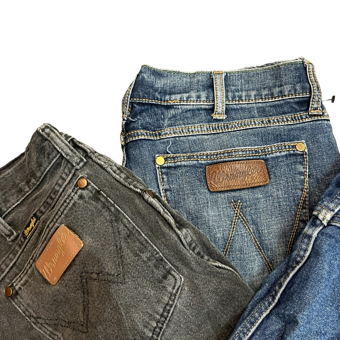 Lee Wrangler Denim Jeans Mix Per Pound - Visione Vintage