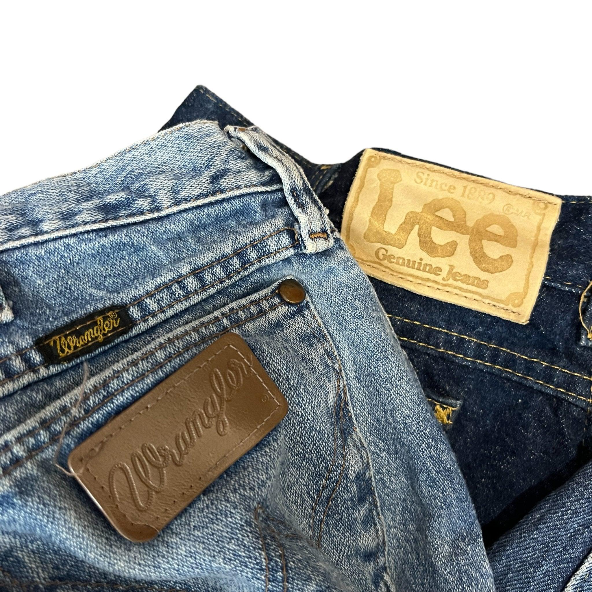 Lee Wrangler Denim Jeans Mix Per Pound - Visione Vintage