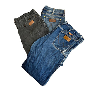 Lee Wrangler Denim Jeans Mix Per Pound - Visione Vintage
